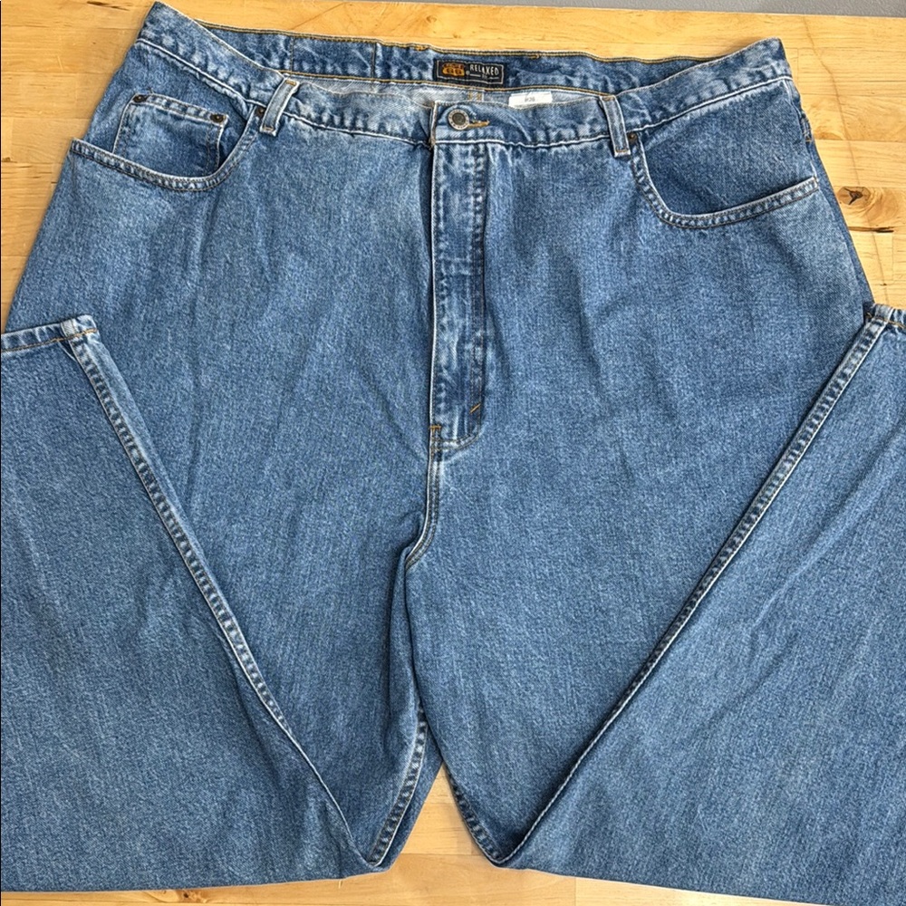 ROUTE 66 PREMIUM JEANS WOMENS PLUS 26W BLUE CLASSIC RELAXED-FIT 100%-COTTON